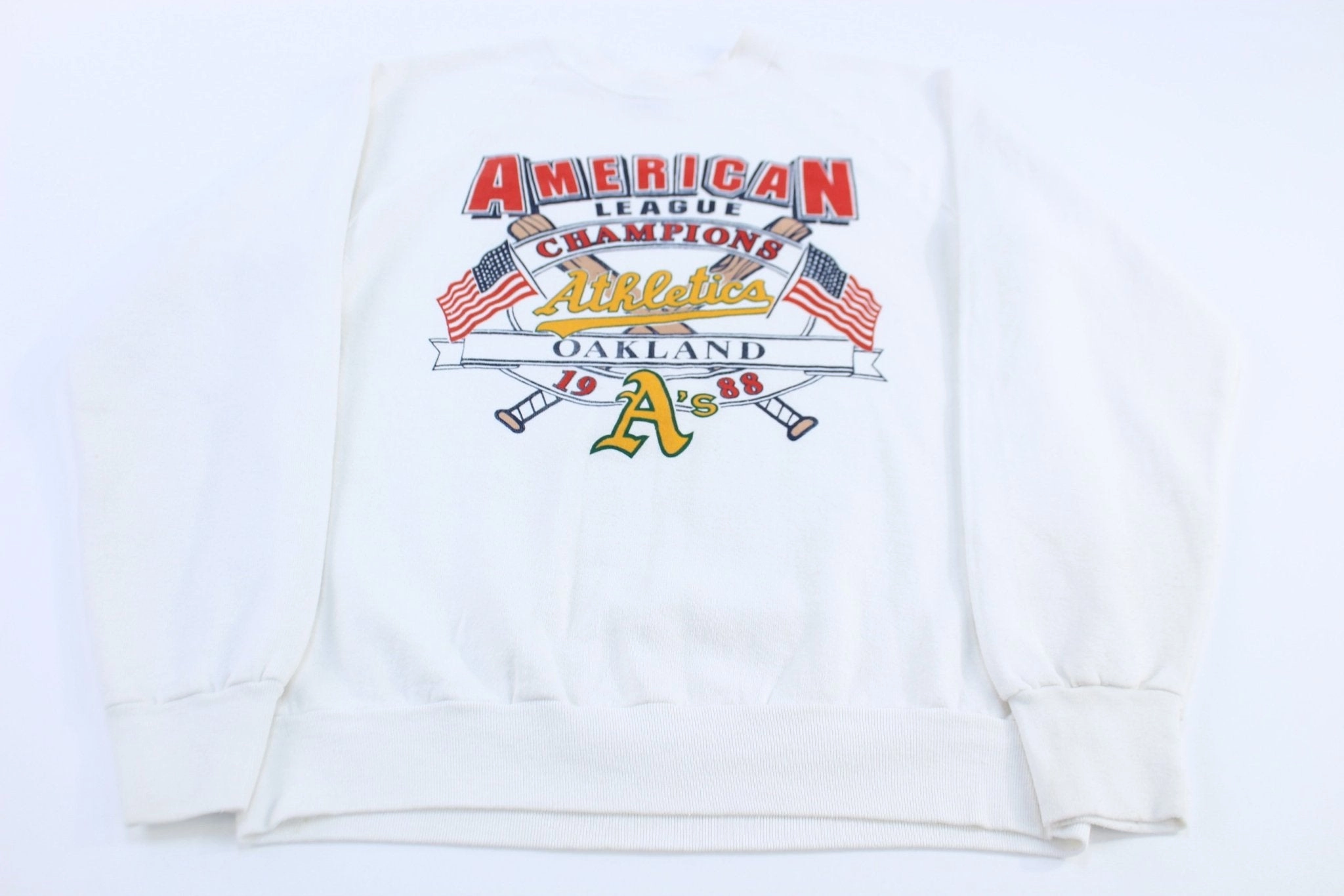 1988 Oakland Athletics Baseball American League Champions Sweatshirt Concert wear product custom made perfection