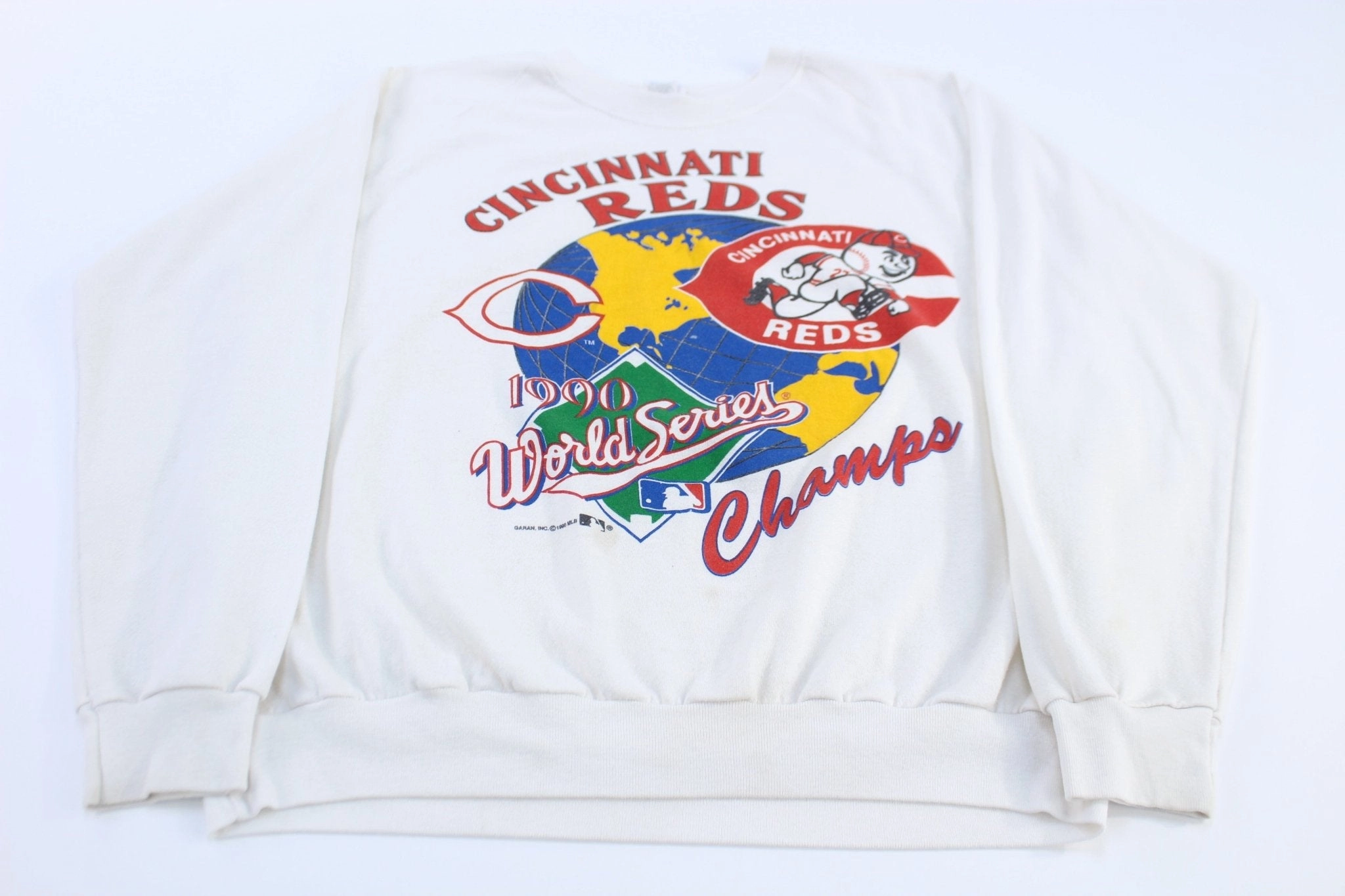 1990 Cincinnati Reds Baseball World Series Champs Sweatshirt Athletic Wear