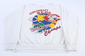 1990 Cincinnati Reds Baseball World Series Champs Sweatshirt Athletic Wear