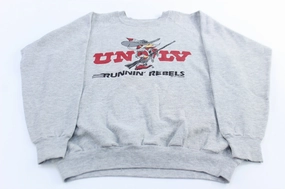 Geometric Print 1990 University of Nevada Las Vegas Runnin' Rebels Sweatshirt