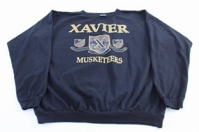 product personalization product ombre gradient 1992 Xavier University Musketeers Black Sweatshirt