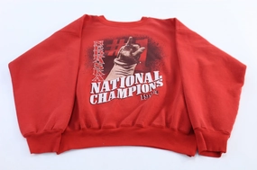Mid range Leather 1994 University of Nebraska State Champions Sweatshirt