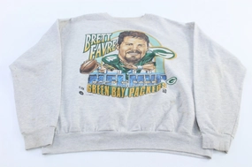product personalized touch Casual apparel 1996 Brett Favre Green Bay Packers Football Sweatshirt
