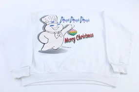 1996 The Pillsbury Doughboy "Merry Christmas" Sweatshirt Lightweight Hoodie product customization