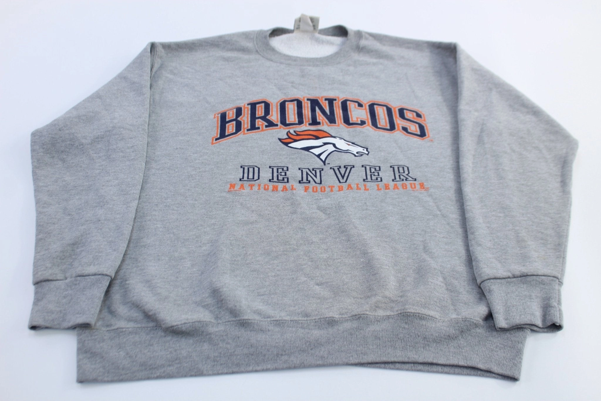 product water resistant protection shrink-resistant 1997 Denver Broncos Football Lee Sport Sweatshirt
