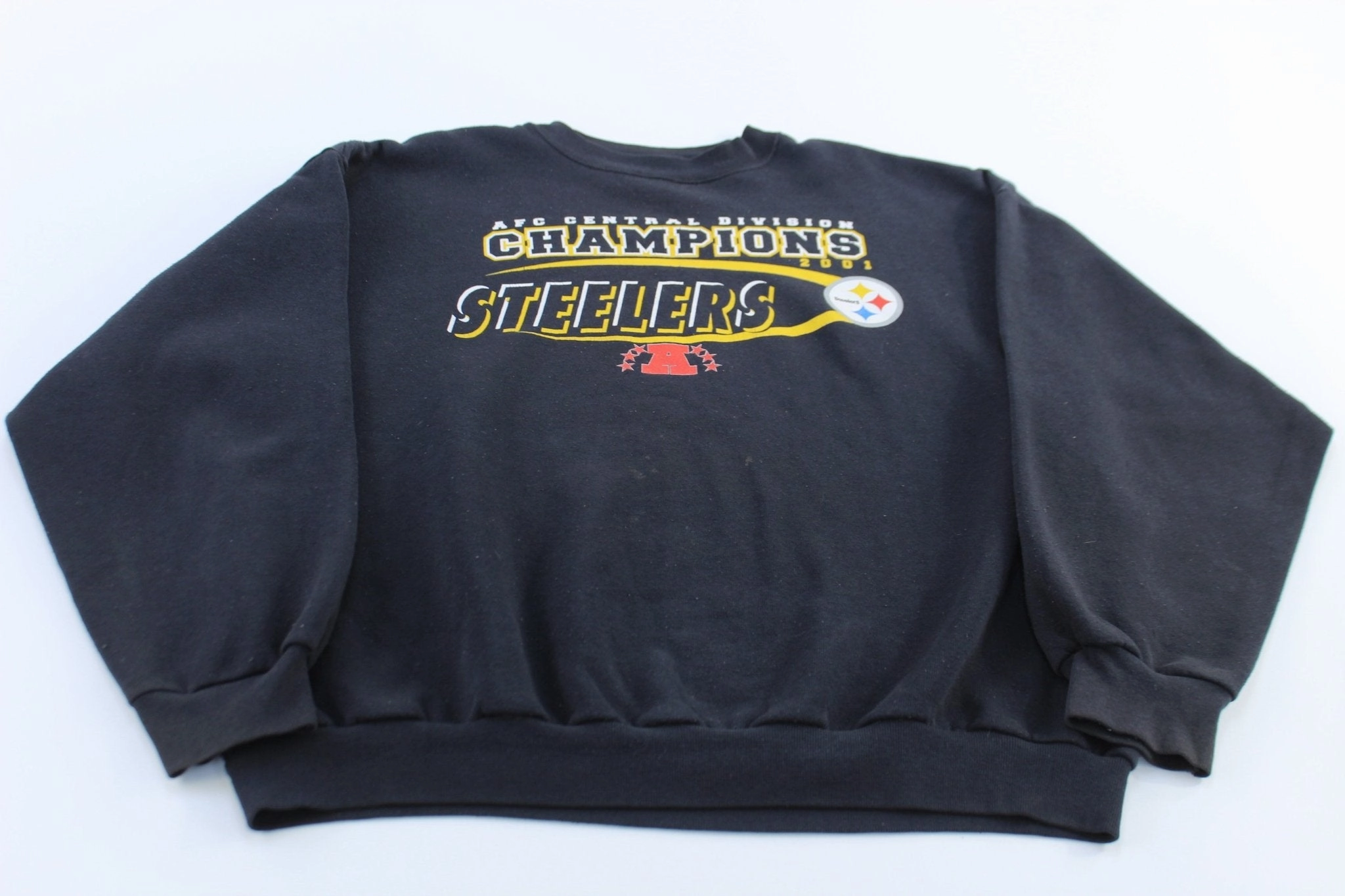 2001 Pittsburgh Steelers Football AFC Central Division Champions Sweatshirt Comfy Comfort Anti Pilling