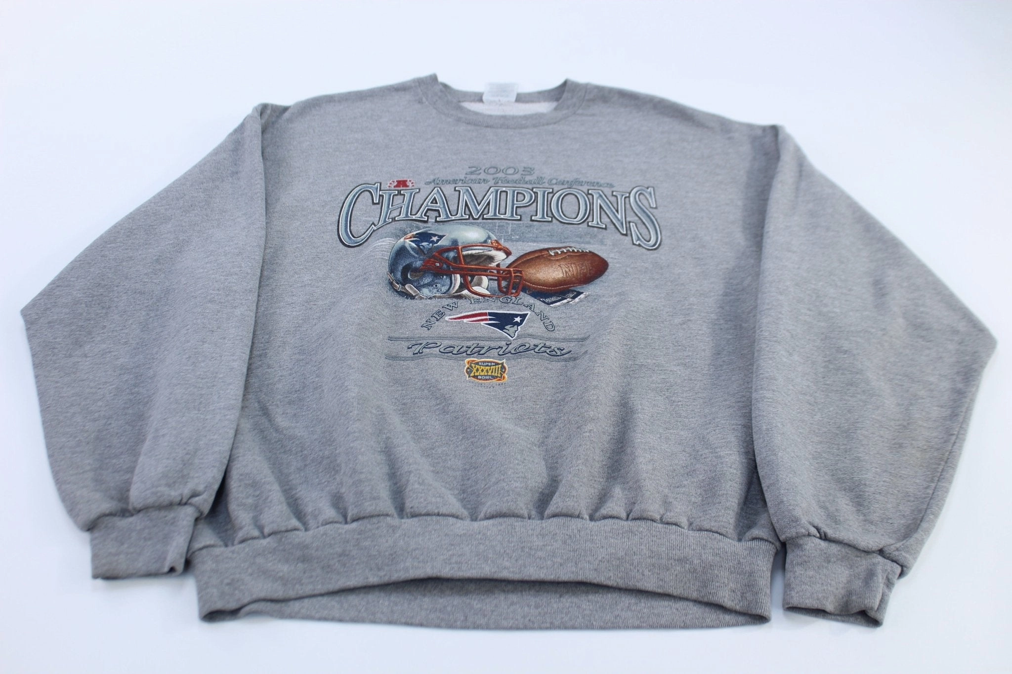 product shoe support Casual Comfort 2003 New England Patriots Superbowl Champions Sweatshirts