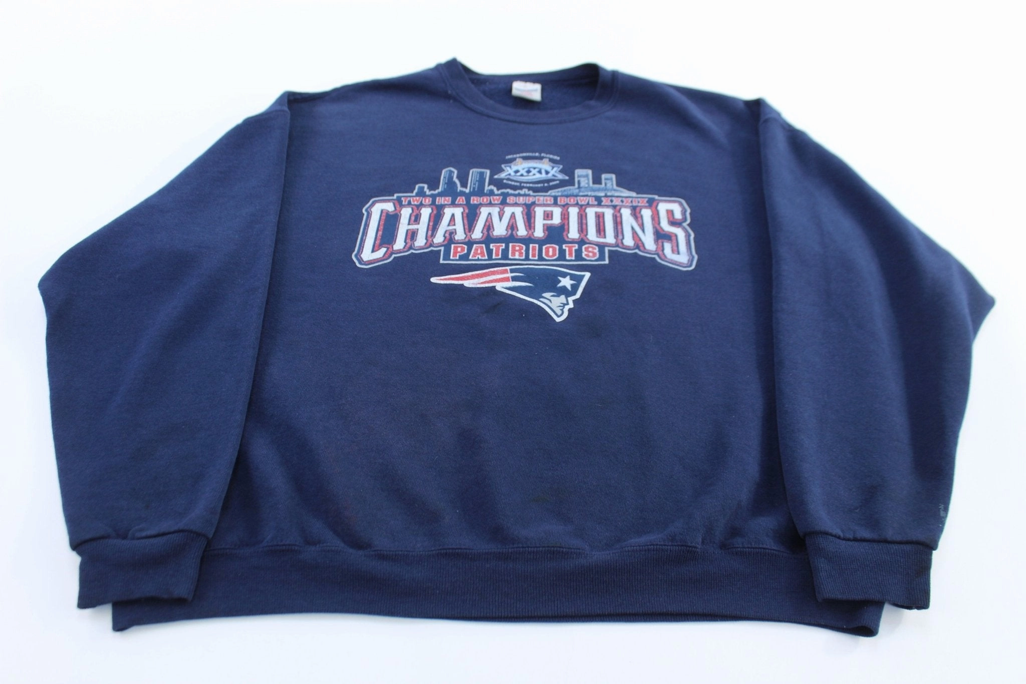 2005 Super Bowl Champions New England Patriots Sweatshirt Home friendly