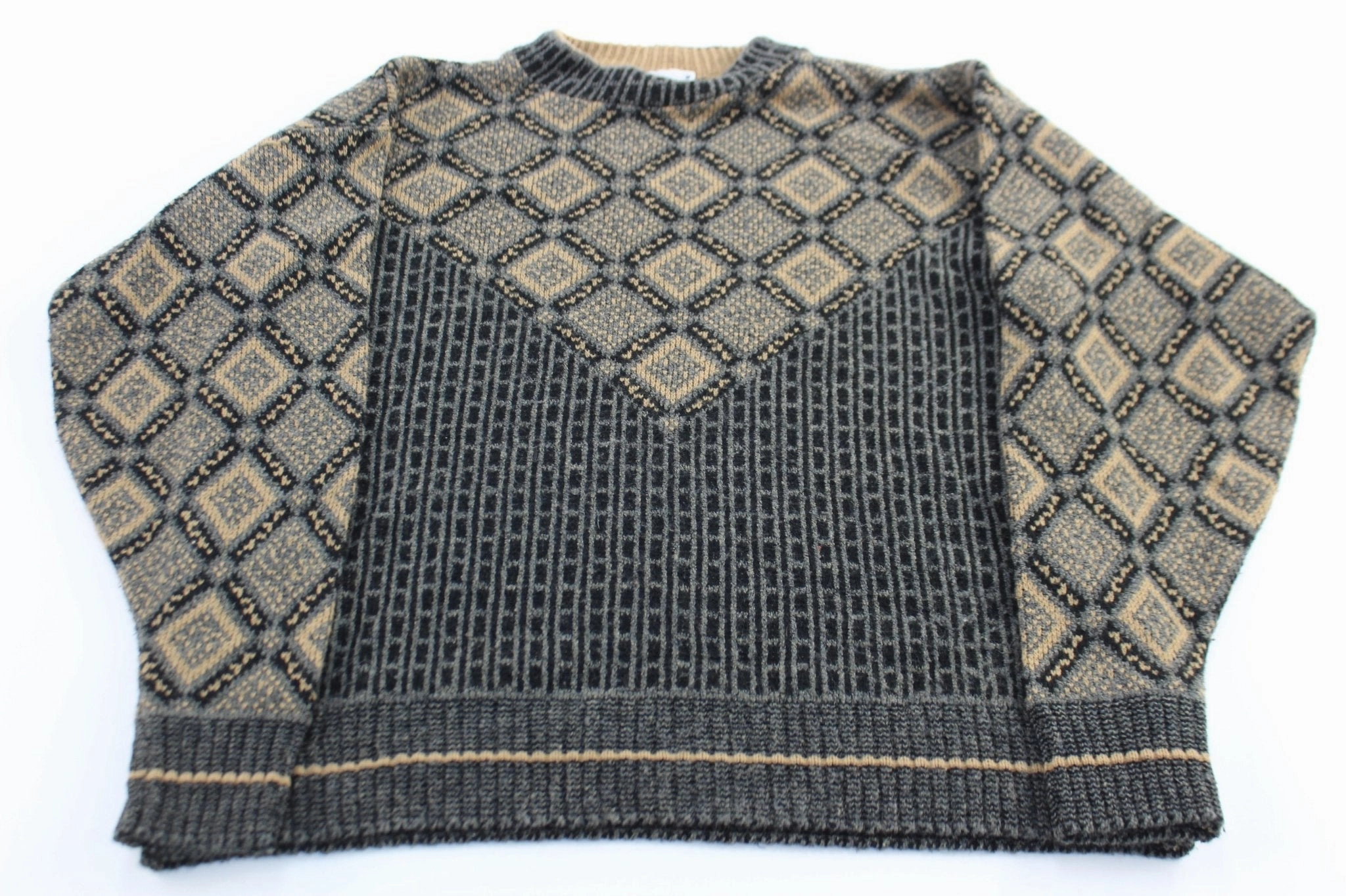 80's Ron Chereskin Geometric Patterned Sweater product dancing suitable rhythm product chain toughness