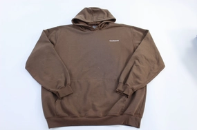 Core Style Plaid Design 90??s Carhartt Embroidered Logo Brown Pullover Hoodie