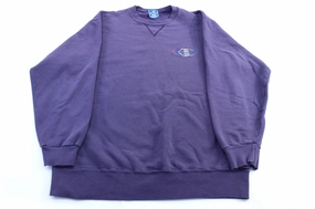90's Champion Embroidered Logo Purple Sweatshirt product photography Urban Trend