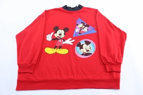 product geometric precision Kangaroo Pocket 90's Disney Mickey Mouse Graphic Sweatshirt
