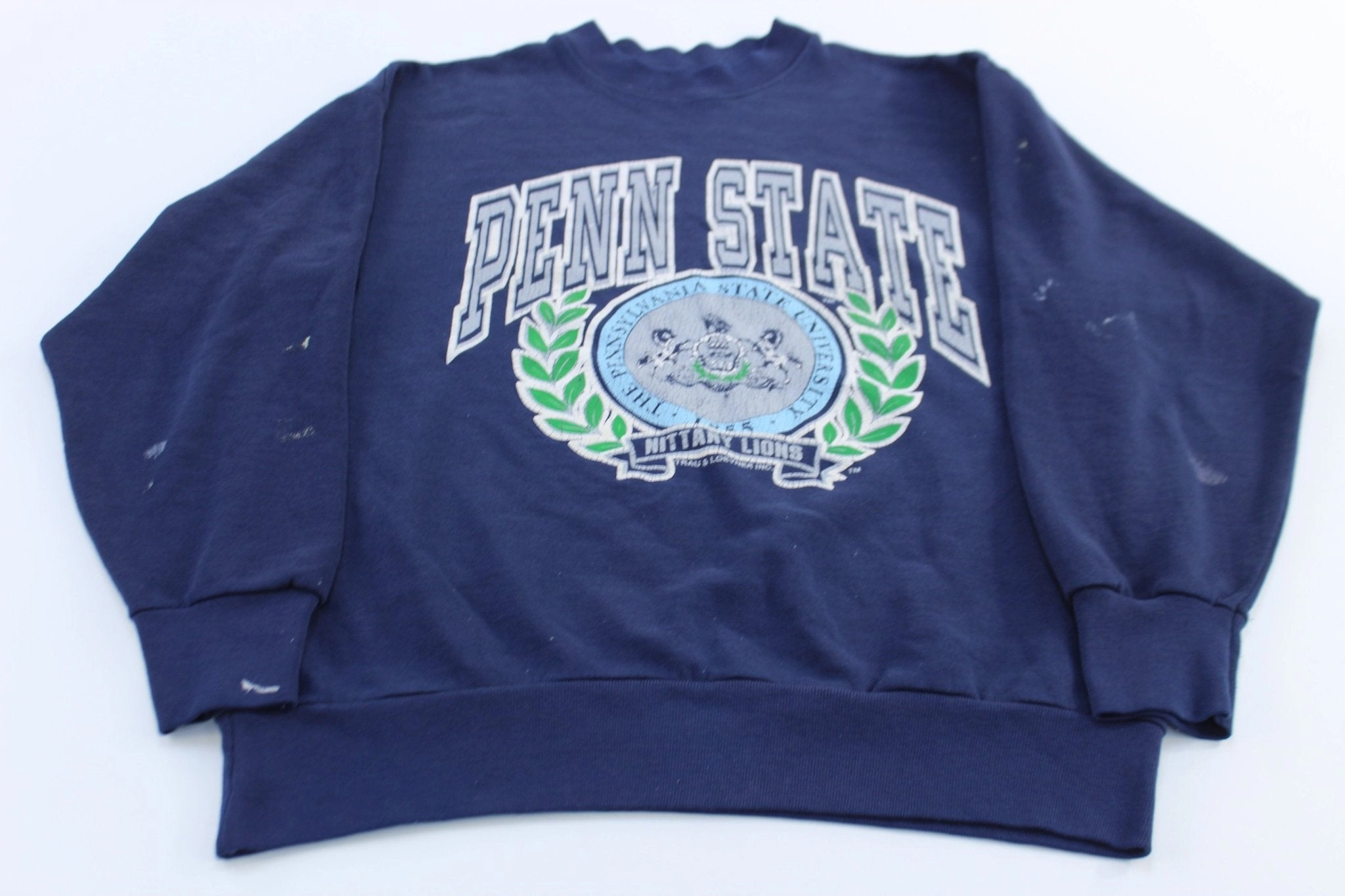 90's Penn State University Nittany Lions Sweatshirt Essential Minimal Geometric Print