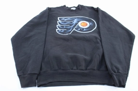 right for hot weather Embroidered Logo 90's Philadelphia Flyers Pro Player Hockey Sweatshirt