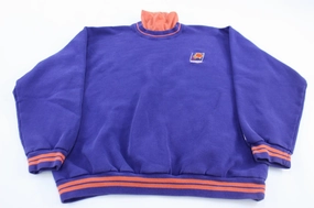 90's Phoenix Suns Basketball Embroidered Pullover Sweatshirt suitable for cycling Fashion Forward