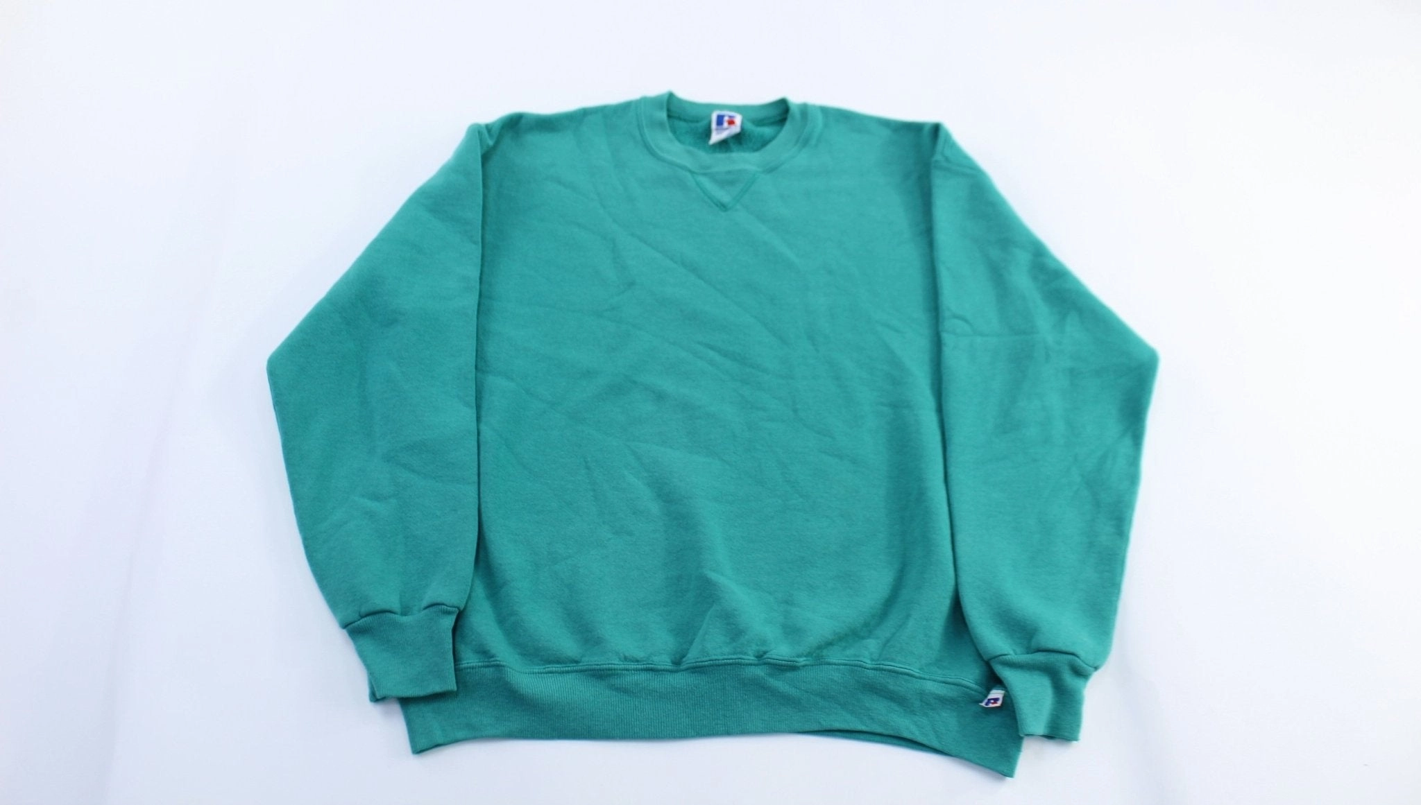 product recommendation 90's Russell Athletic Teal Blank Sweatshirt