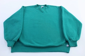 product tie dye uniqueness Chill Wear 90's Russell Athletic Turquoise Blank Sweatshirt