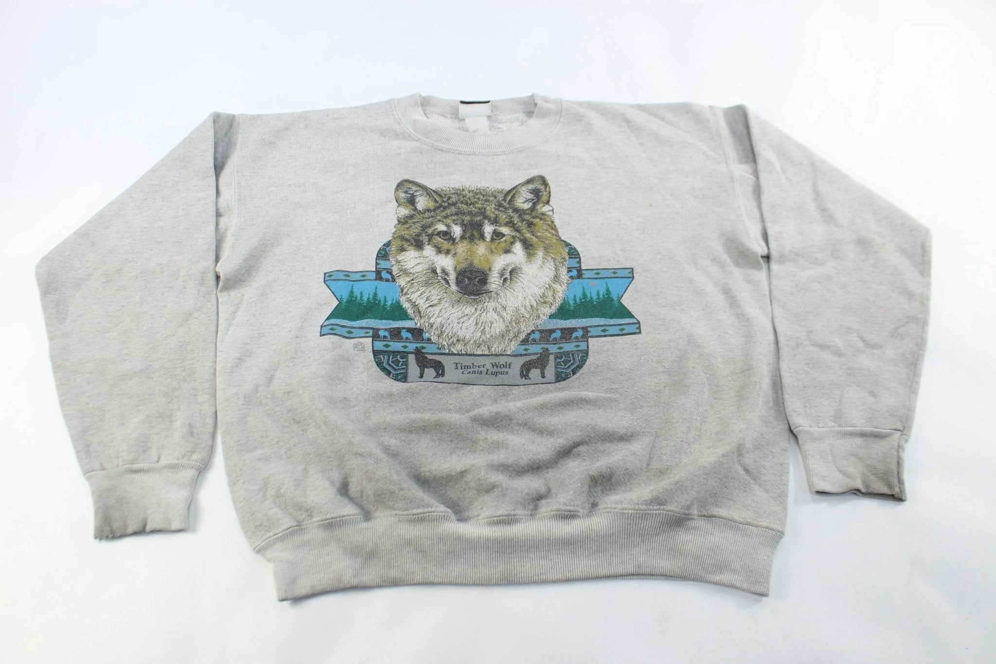 90's Timber Wolf Canis Lupus Sweatshirt Errand Ready