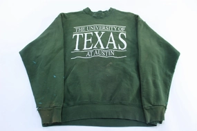 90's University of Texas At Austin Green Sweatshirt Bar Night