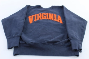 90's University of Virginia Embroidered Sweatshirt earthy colors