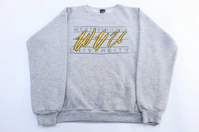 90's West Virginia University Sweatshirt Home friendly Layered Look