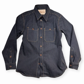 Reinforced Collar #3192 13.5oz Japanese Indigo/Indigo WABASH White Selvage Work Shirt