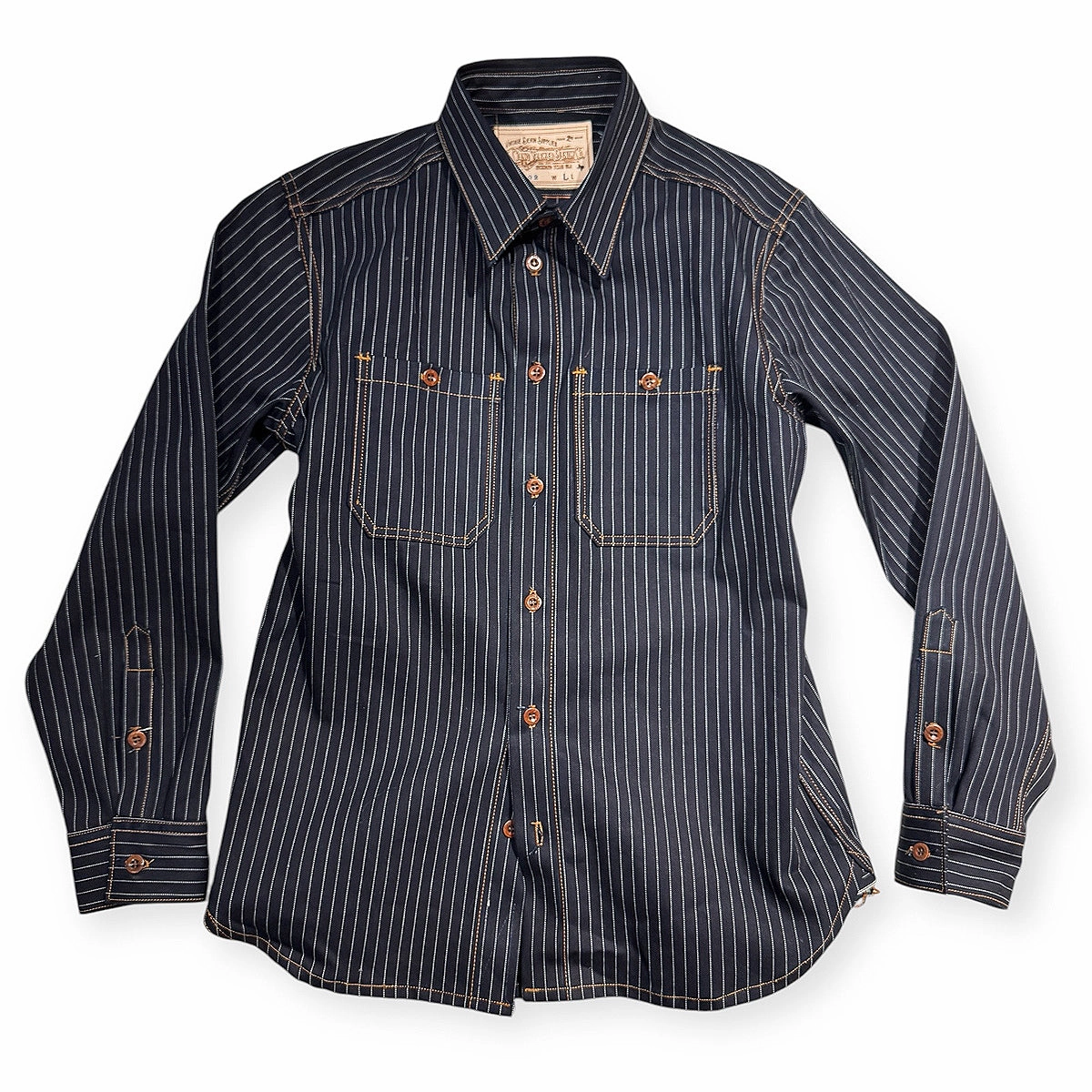 Modern Fit Chic Look #3192 13.5oz Japanese Indigo/Indigo WABASH White Selvage Work Shirt