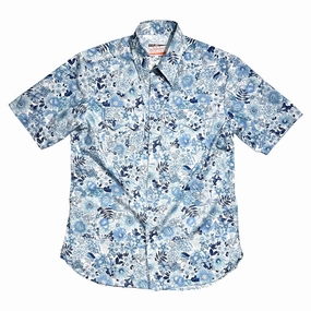 Denim Blend #4225 3.7oz Vintage Petals & Paisleys Japanese Cotton Poplin