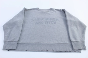 Abercrombie & Fitch Grey Pullover Sweater Go-to Wear Breathable Material
