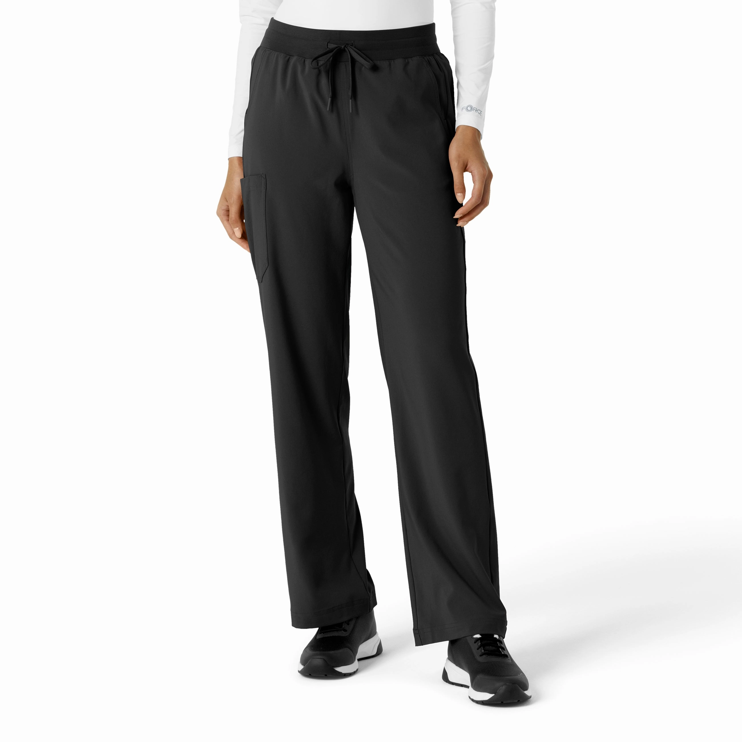 Comfy Feel Carhartt Force Cross-Flex Women's Boot Cut Scrub Pant - Black