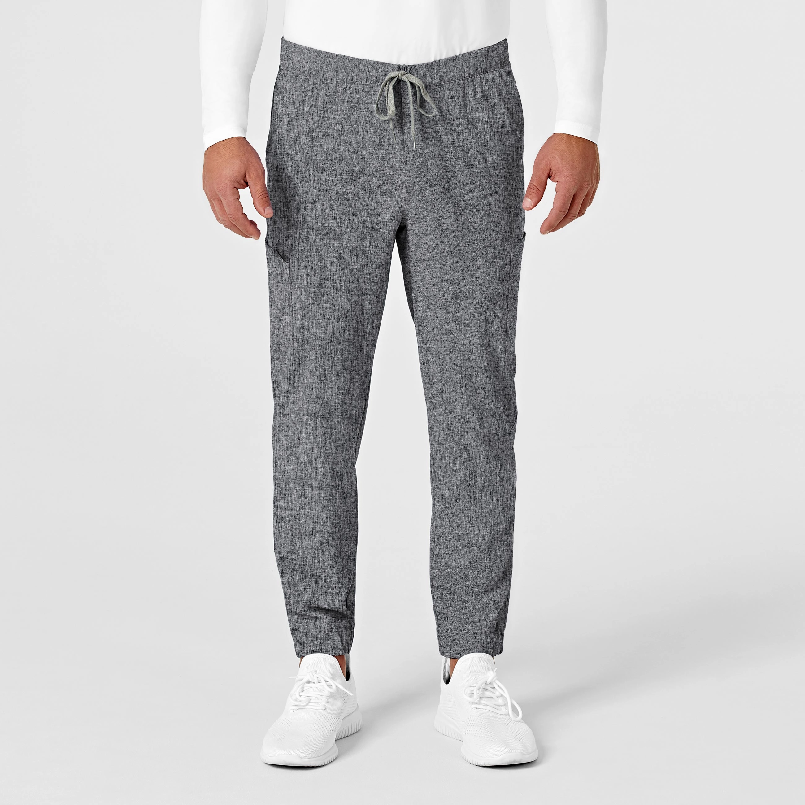 RENEW Men's Jogger Scrub Pant - Grey Heather NonRestrictiveFit