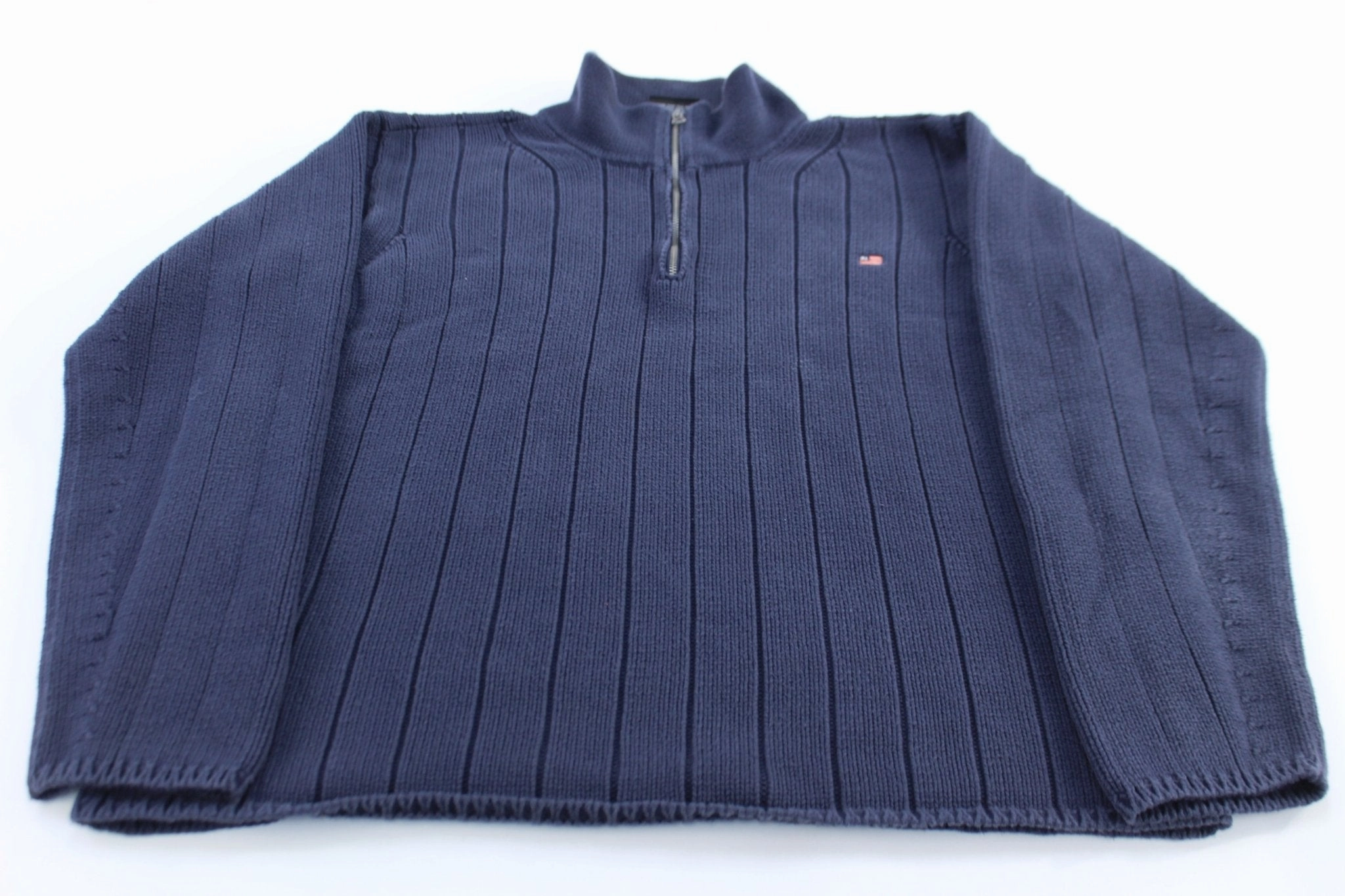 Polo Jeans Co. Ralph Lauren Blue Quarter Zip Sweater style test