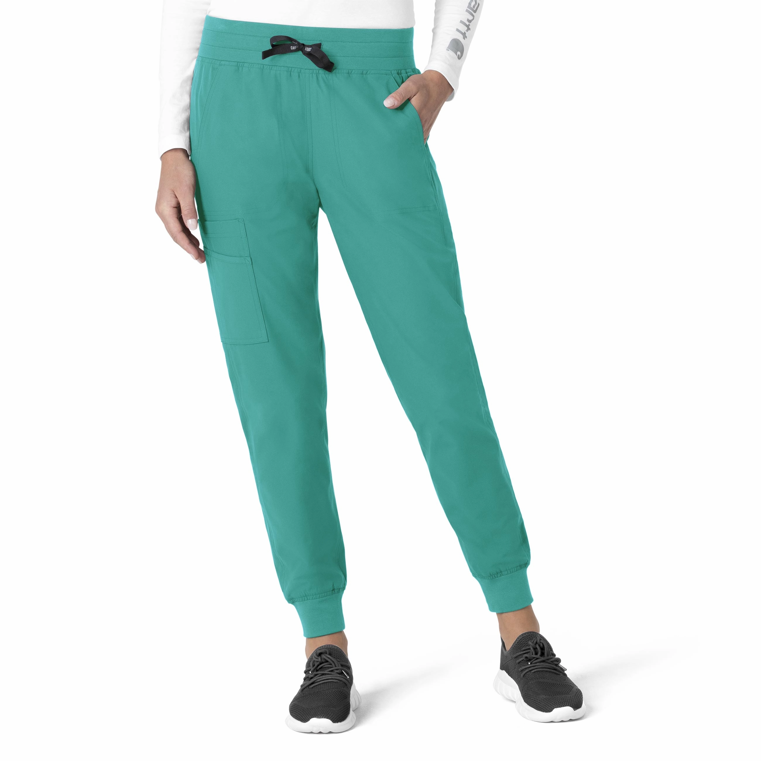 Carhartt Force Essentials Women's Jogger Scrub Pant - Teal Blue RuggedDurability