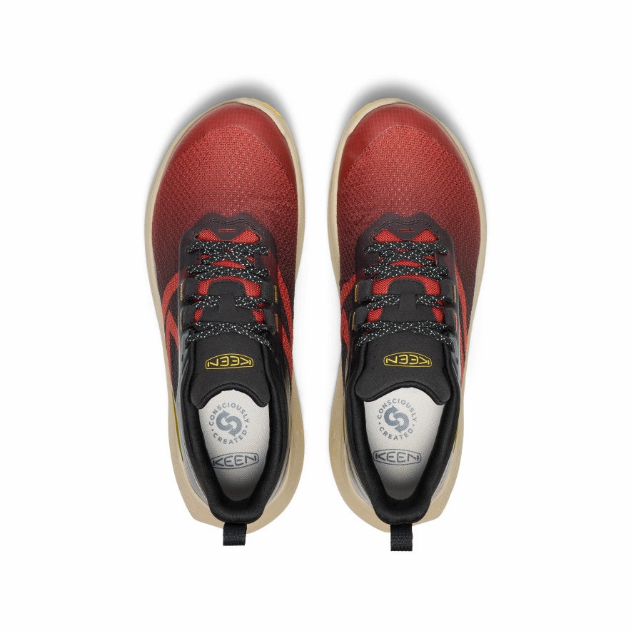 Men's 450 Dirt Waterproof Hiking Shoe  |  Red Ochre/Black Comfort Fit