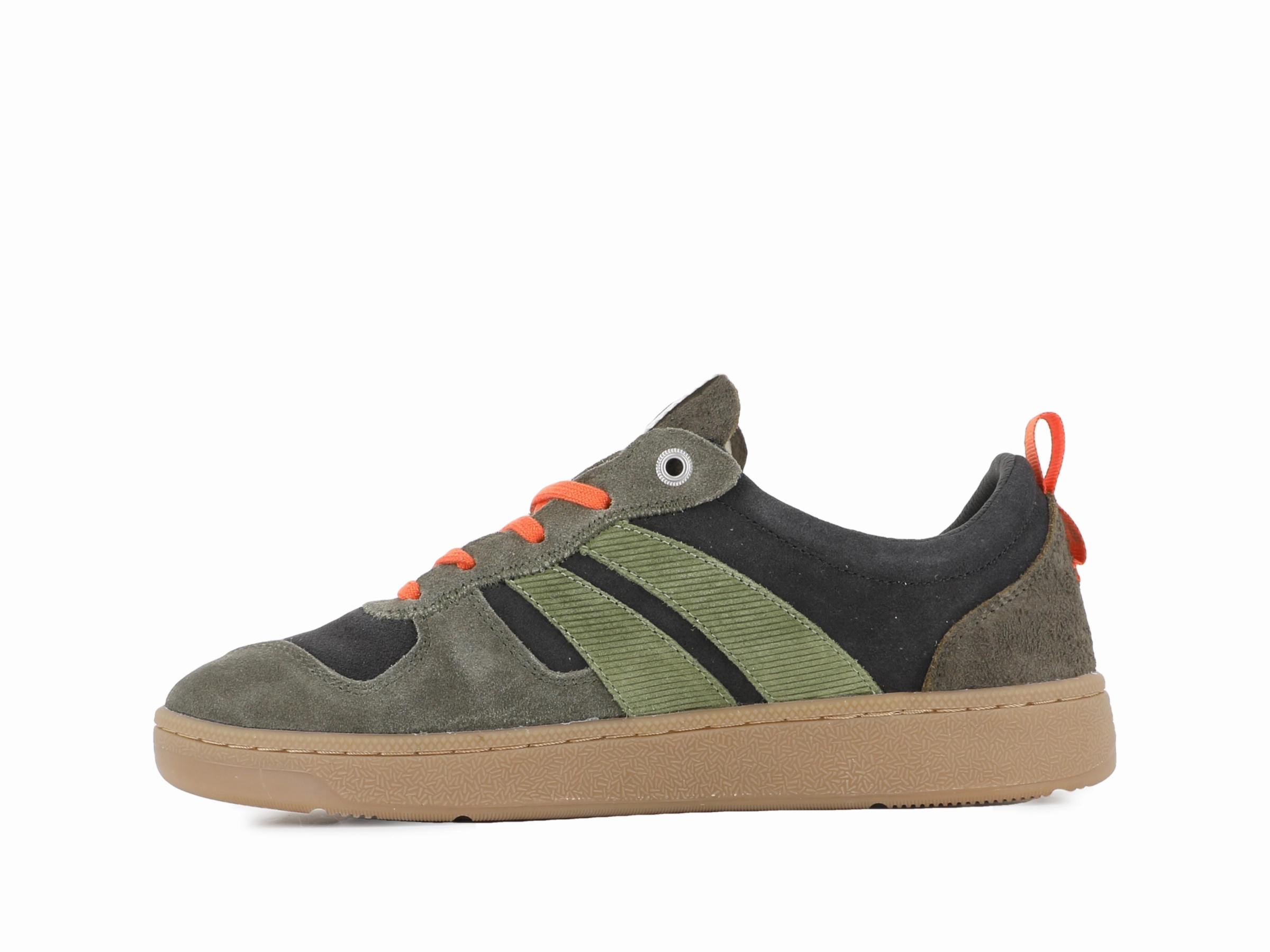 Resilient Design 79505-320-M | PALLACUP FLAME SUEDE | BELUGA/OLIVE NIGHT