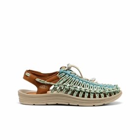 Women's UNEEK Sneaker  |  Milky Blue/Roasted Pecan Multi Strap Functional Fit