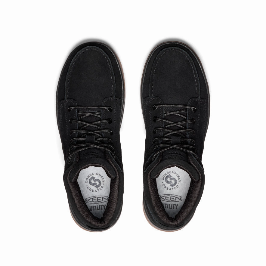 Men's Gibson Boot (Soft Toe)  |  Black/Gum Handmade Craft ReinforcedToe