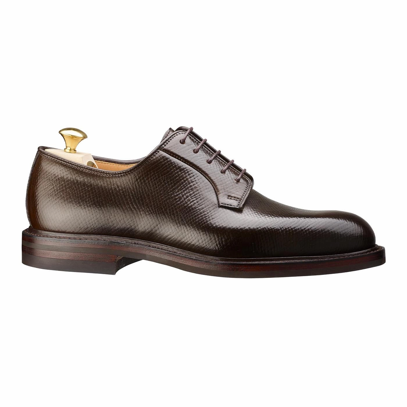 Lanark 5 Dark Brown Hatch Grain Cordovan Durable Timeless Design Flexible Everyday Comfort