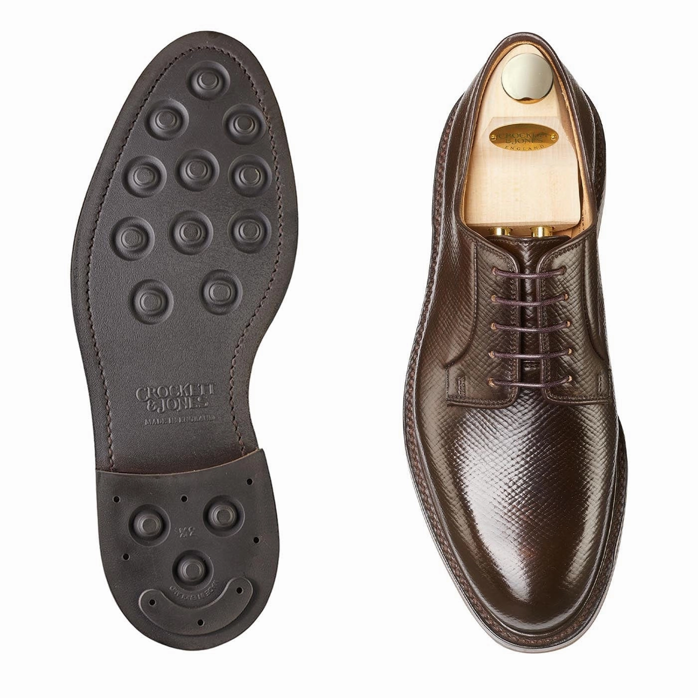 Office Routine Breathable Core Lanark 5 Dark Brown Hatch Grain Cordovan