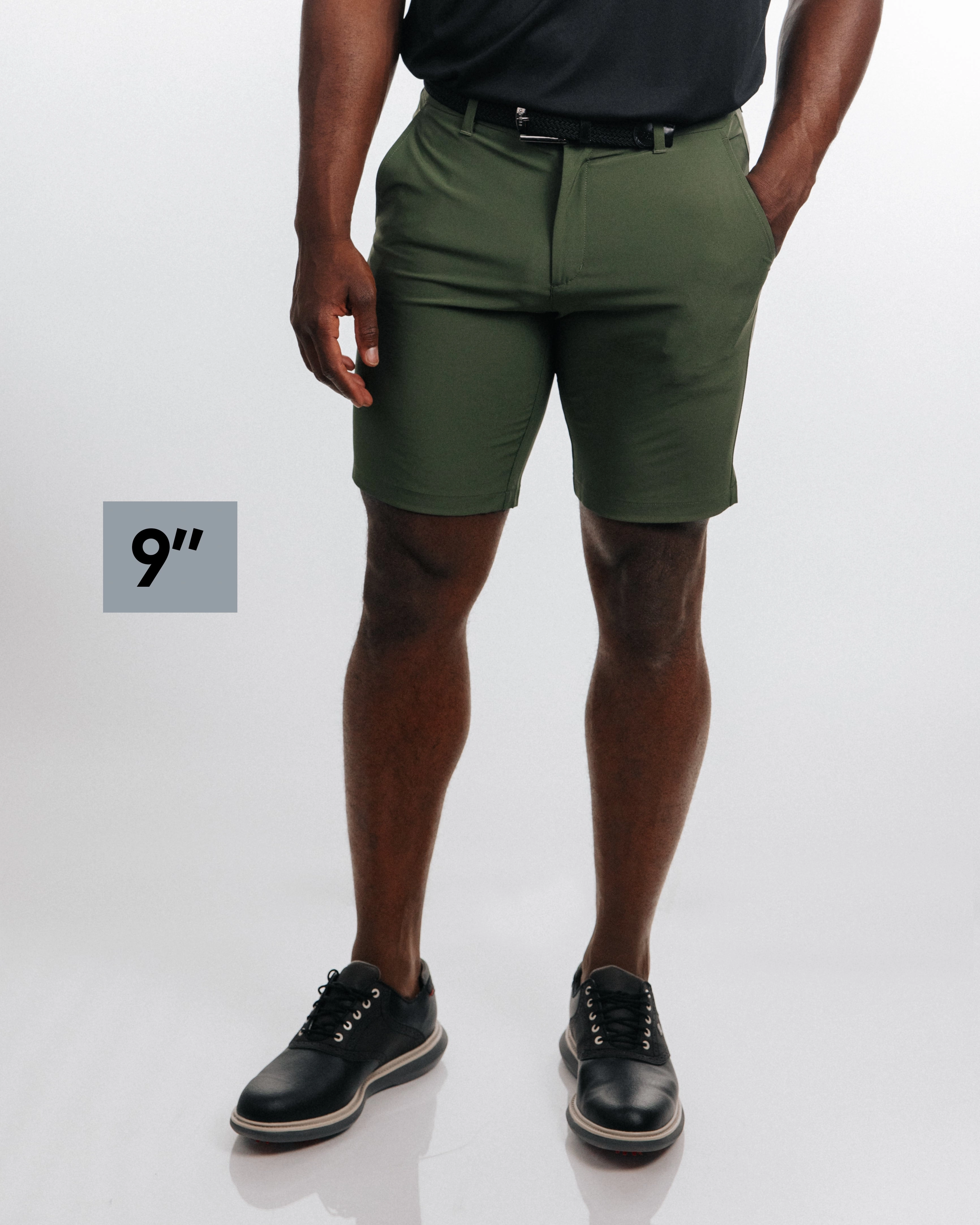 Men's Olive Golf Shorts Poolside Wear