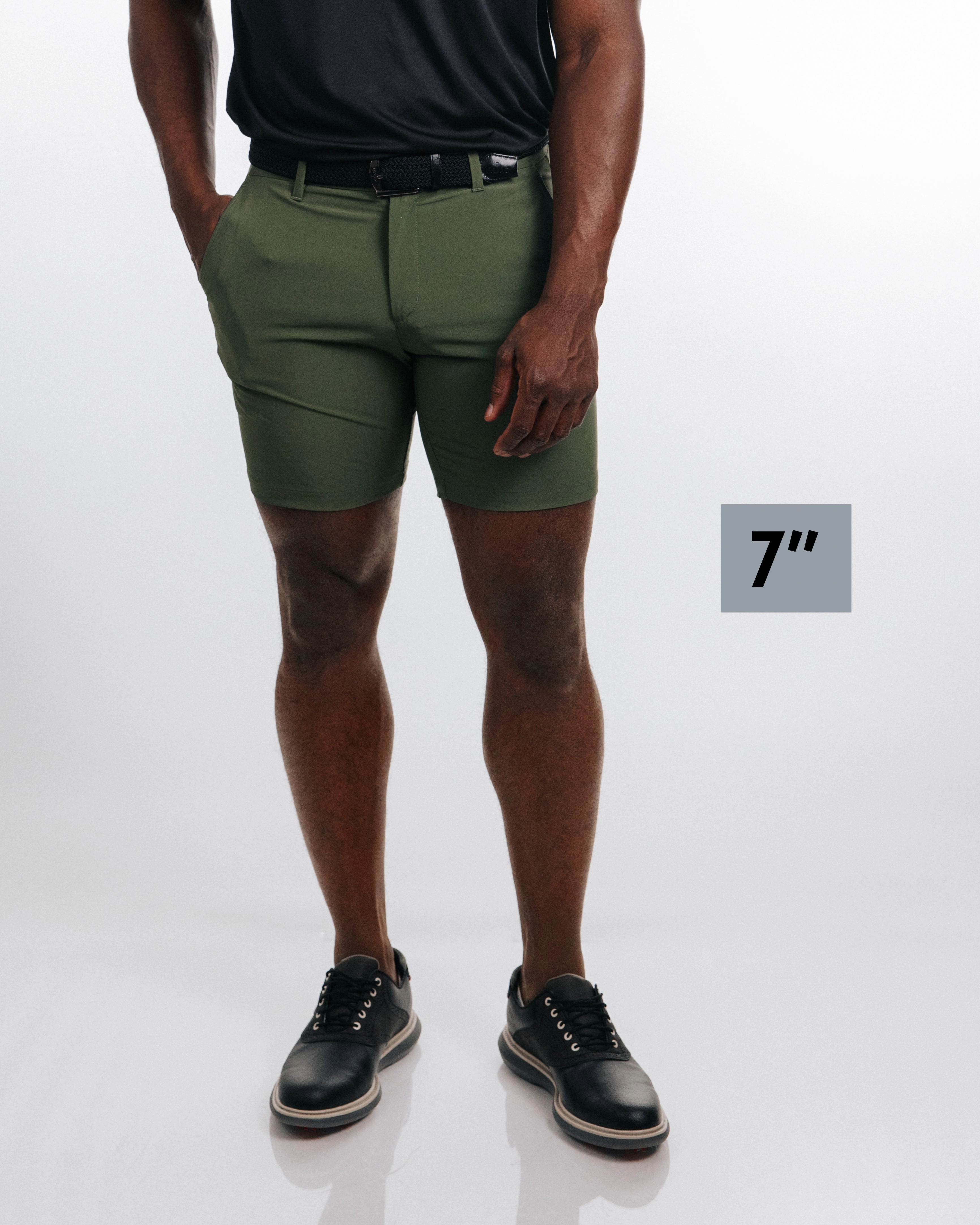 Men's Olive Golf Shorts lounging clothes