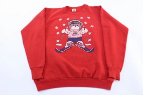 1987 Minnesota Twins World Champs Ski Graphic Sweatshirt Fall