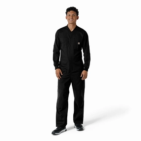 Carhartt Rugged Flex RSCU Men's Ripstop Coverall - Black Stretchy Waist Effortless Fit