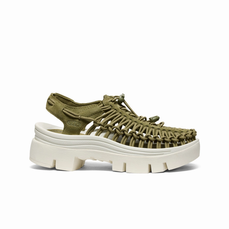 All Gender UNEEK PLT Sneaker  |  Martini Olive/Star White Thermoplastic Uppers Outdoor Travel