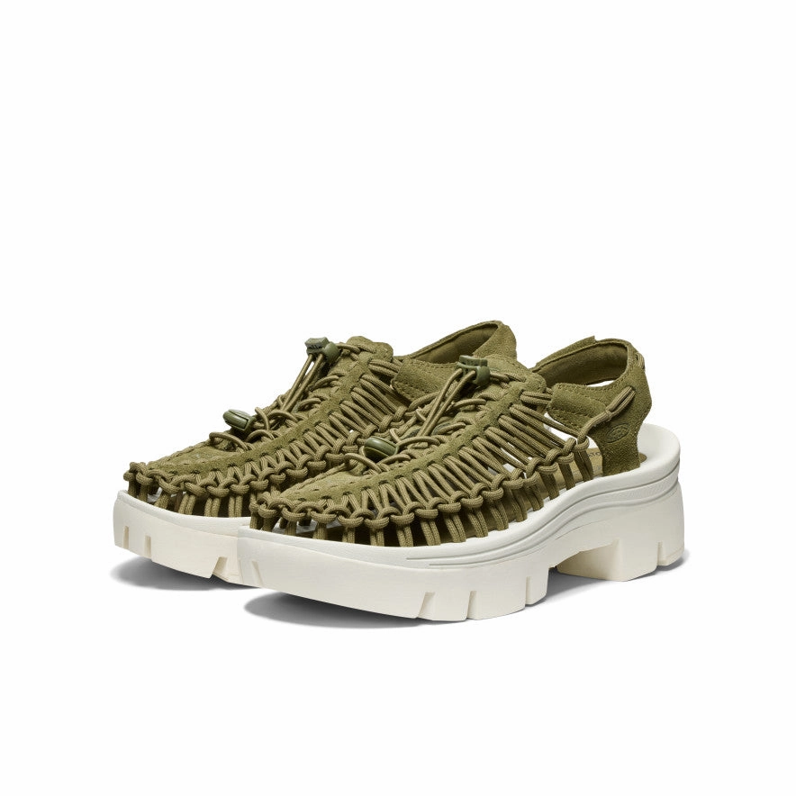 All Gender UNEEK PLT Sneaker  |  Martini Olive/Star White No-Fuss Wear
