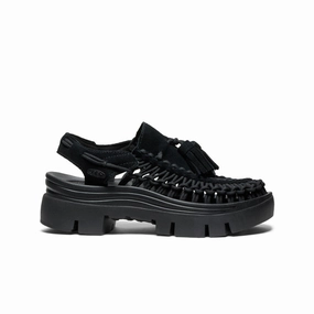 All Gender UNEEK PLT Tassel Sneaker  |  Black/Black Breathable Sandals