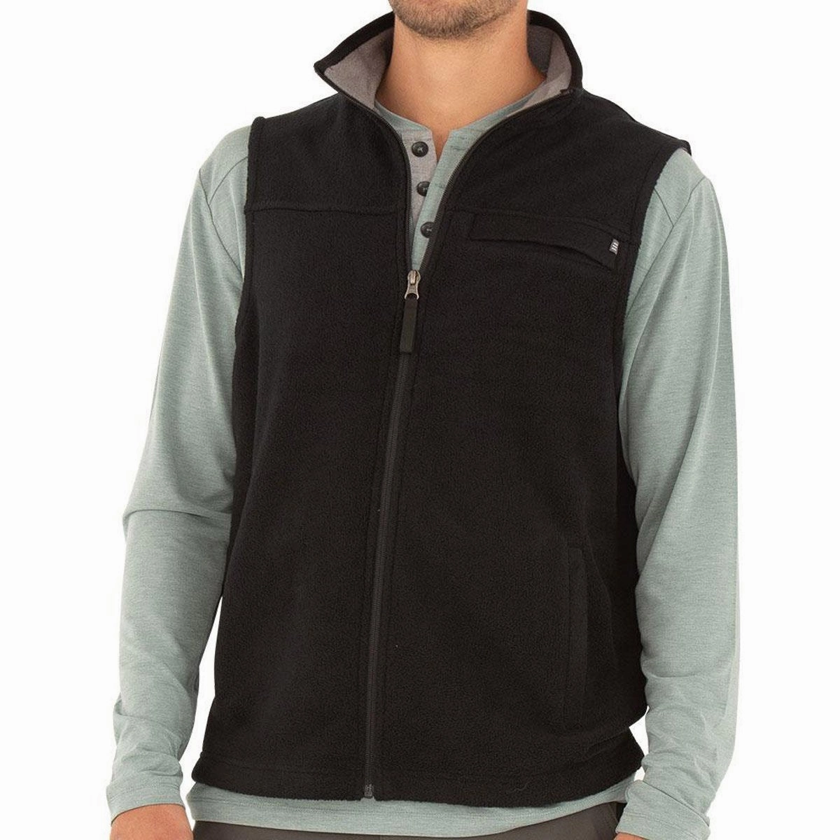 Linen Men's Bamboo Polar Fleece Vest