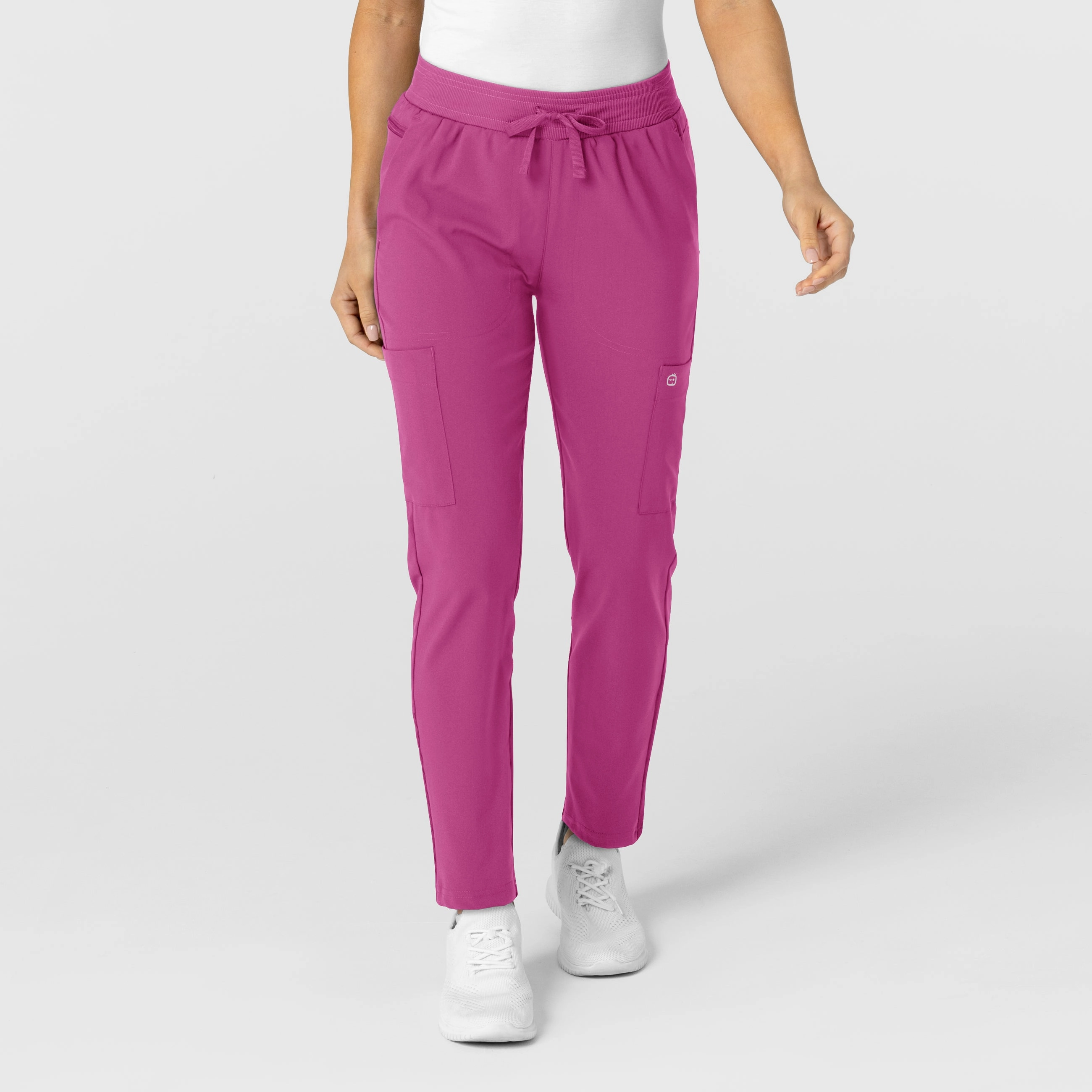 Compact Fit Perfect Movement W123 Women's Flex-n-Reach Track Scrub Pant - Raspberry