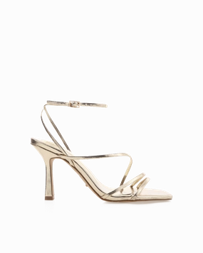 Arch support Glossy Finish SYLVIA WIDE FIT - GOLD METALLIC