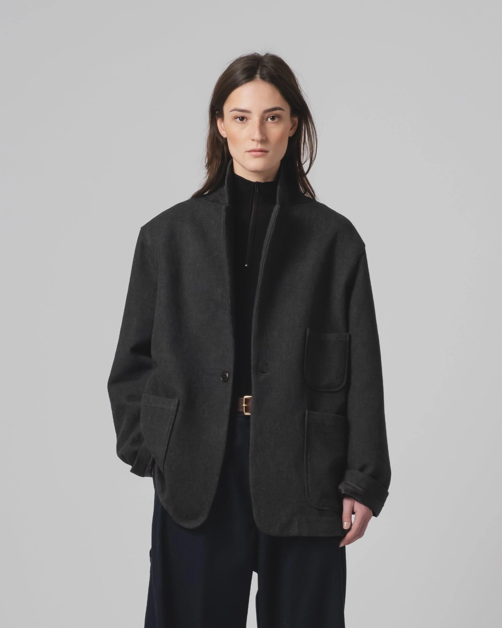 Blazer Terrestre Wool Anthracite construction workers